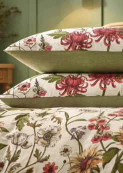 Wylder Nature Wallflower Traditional Floral Duvet Cover Set Natural