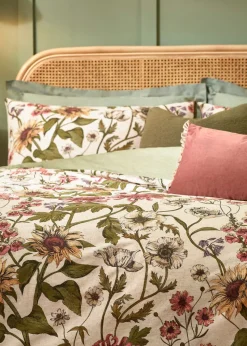 Wylder Nature Wallflower Traditional Floral Duvet Cover Set Natural
