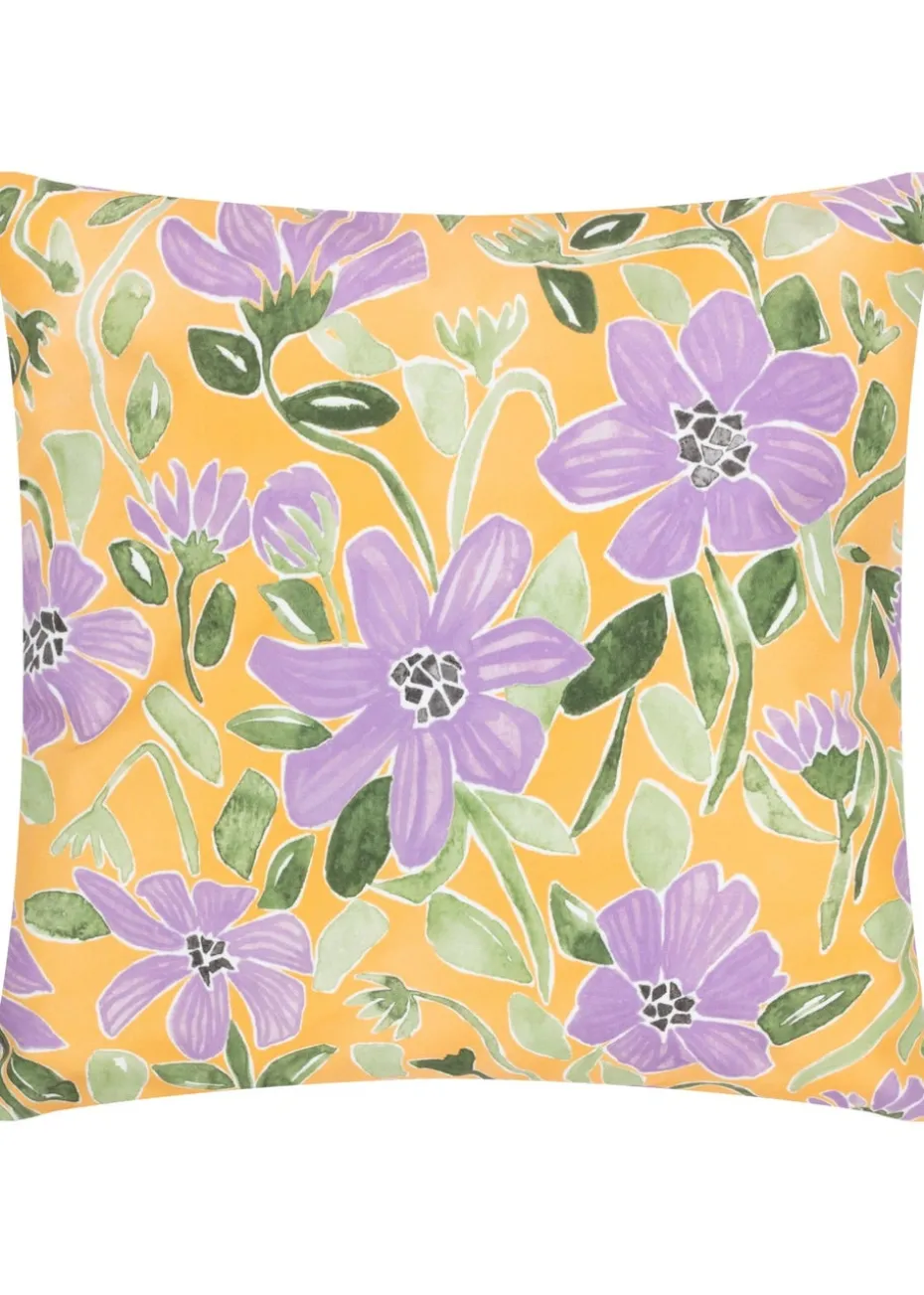 Wylder Nature Yellow Flower Filled Outdoor Cushions (43cm x 43cm x 8cm)