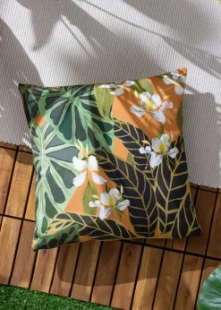 Wylder Tropics Multi Kali Leaves Filled Outdoor Cushions (50cm x 50cm x 8cm)