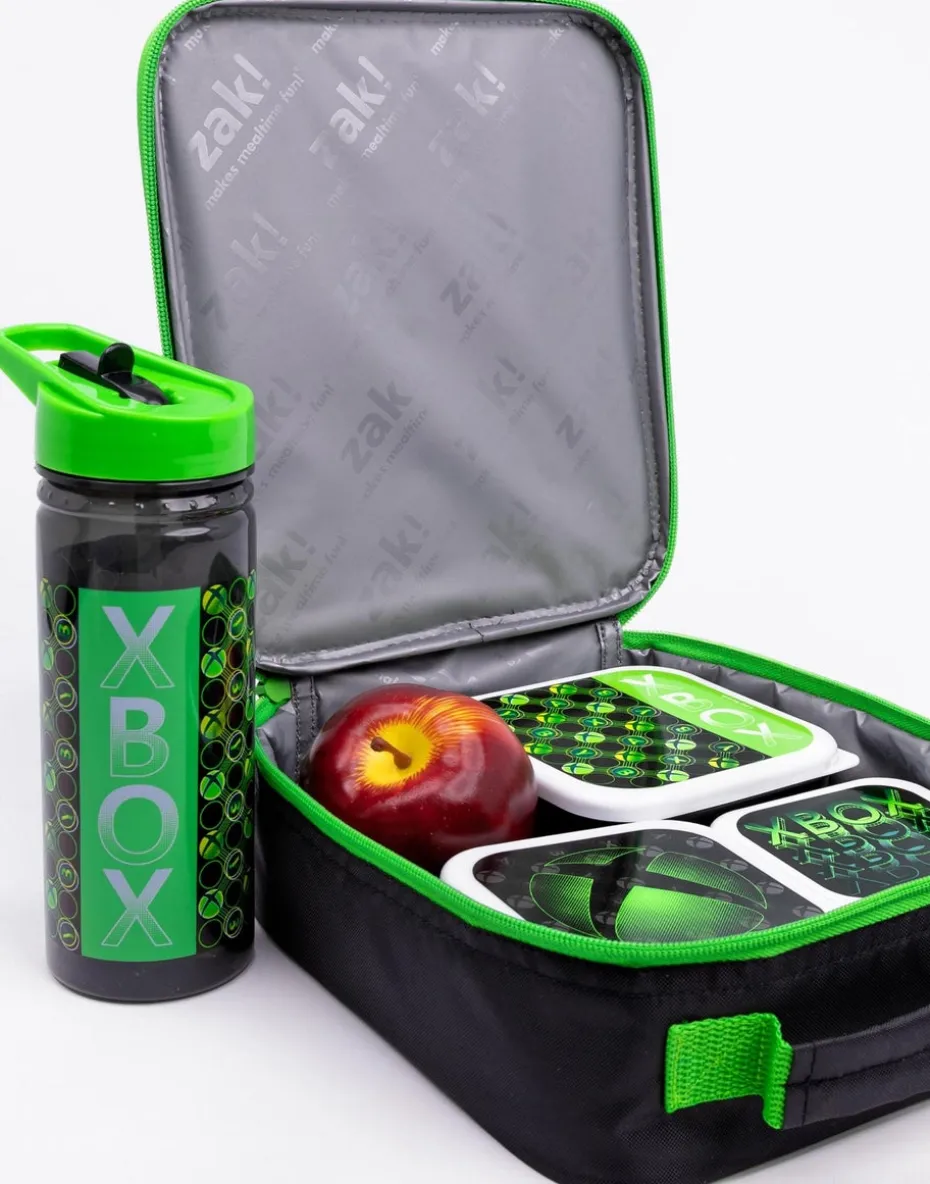 Xbox 5 Piece Green Lunch Bag Set