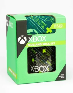 Xbox Adults Black Logo Mug & Sock Gift Set