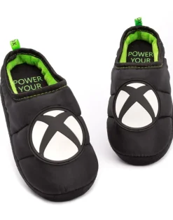 Xbox Boys Black Logo Mule Slippers (13 Younger - 5 Older)