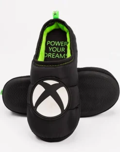 Xbox Boys Black Logo Mule Slippers (13 Younger - 5 Older)