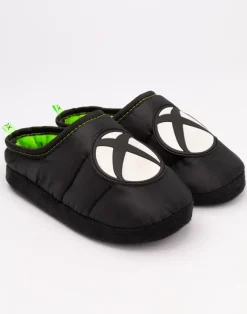 Xbox Boys Black Logo Mule Slippers (13 Younger - 5 Older)