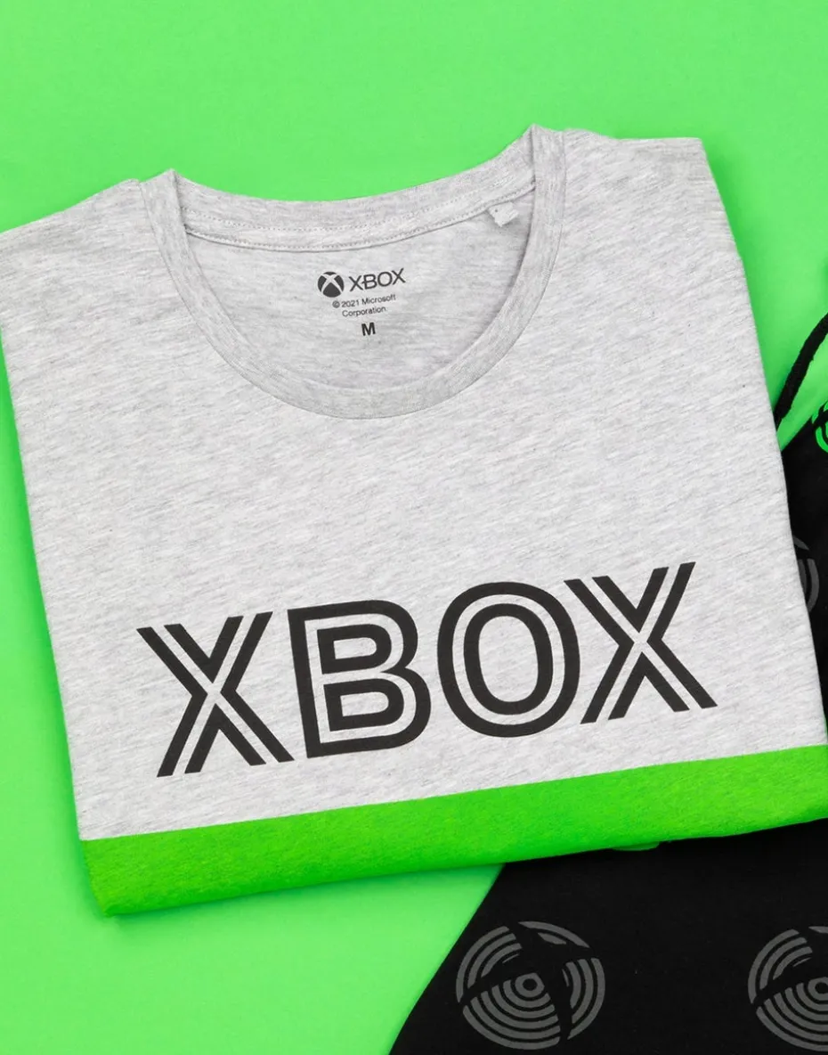 Xbox Mens Black Logo Short Sleeve Short Leg Pyjama Set