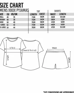 Xbox Mens Black Logo Short Sleeve Short Leg Pyjama Set