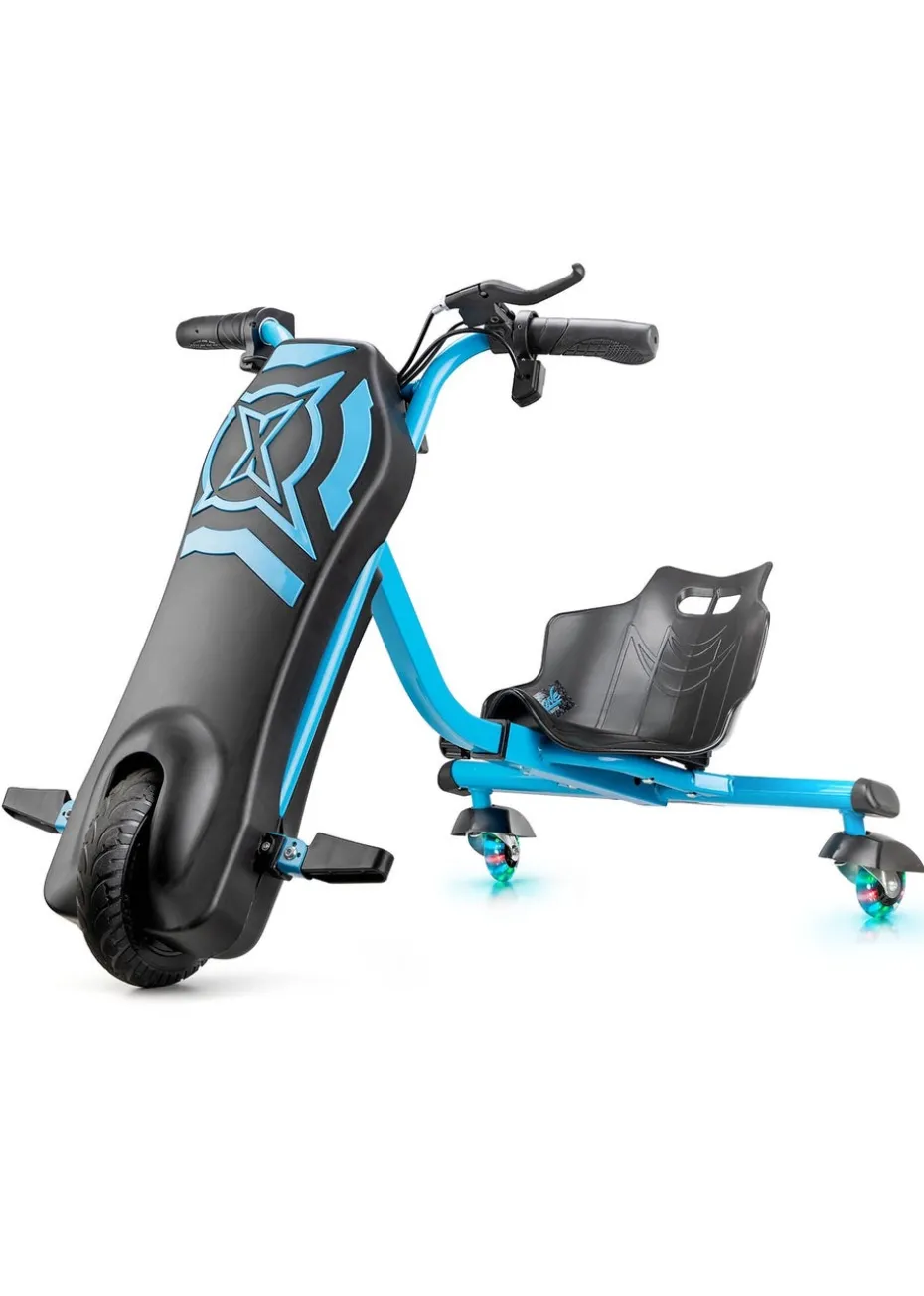 Xootz Black/Blue Cyclone Drift Trike (24V Lithium)