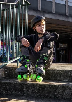 Xootz Quad Led Skates Green