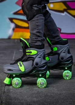 Xootz Quad Led Skates Green