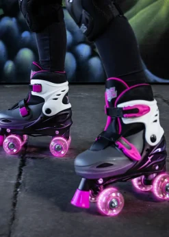 Xootz Quad Led Skates Pink