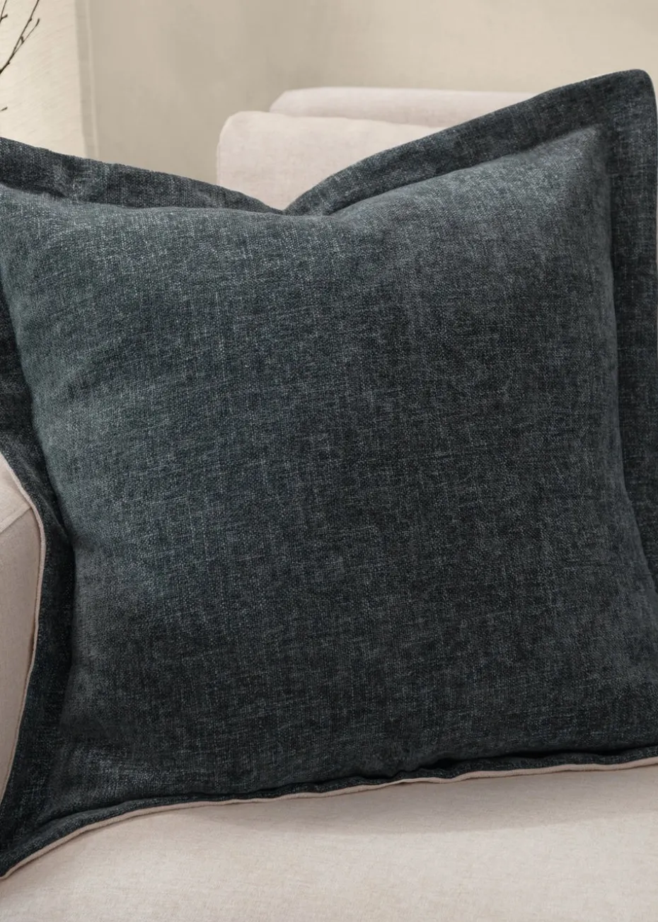 Yard Dune Chenille Grey Cushion (50 x 50 x 8 cm)