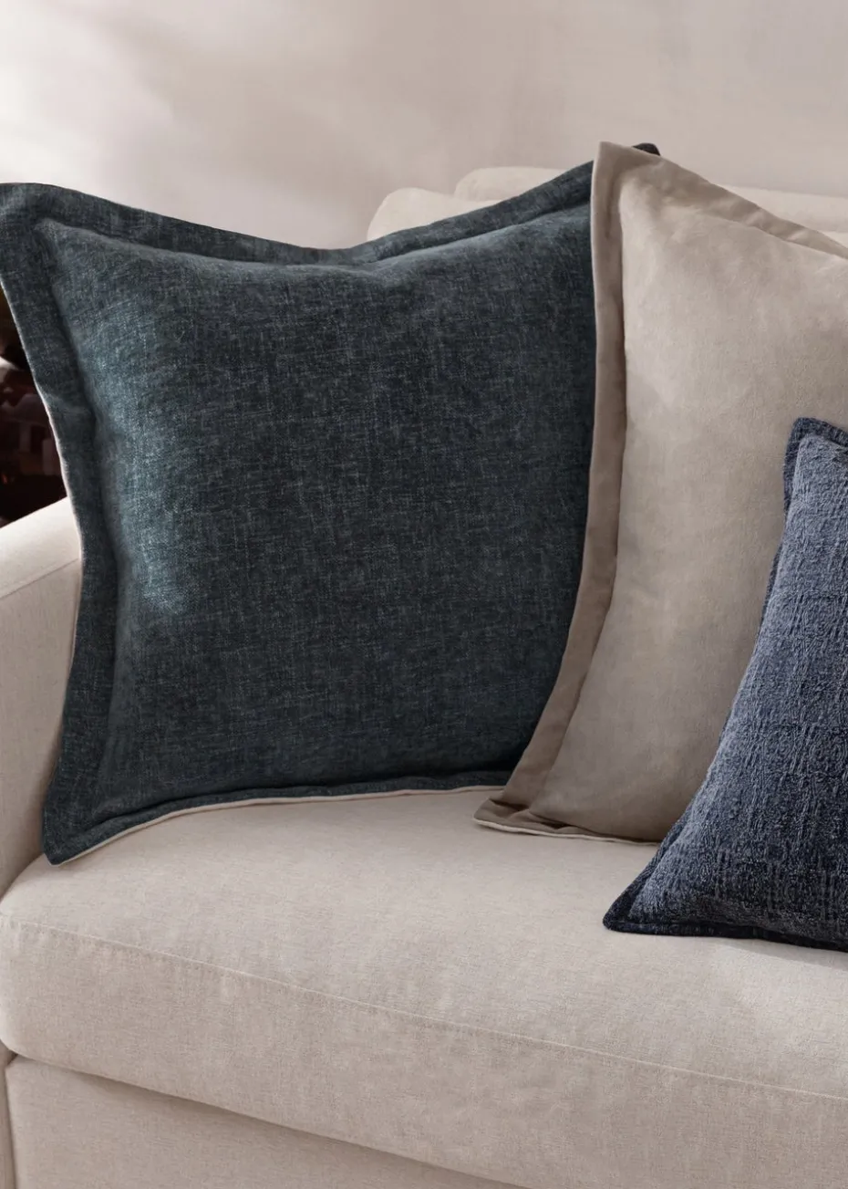 Yard Dune Chenille Grey Cushion (50 x 50 x 8 cm)
