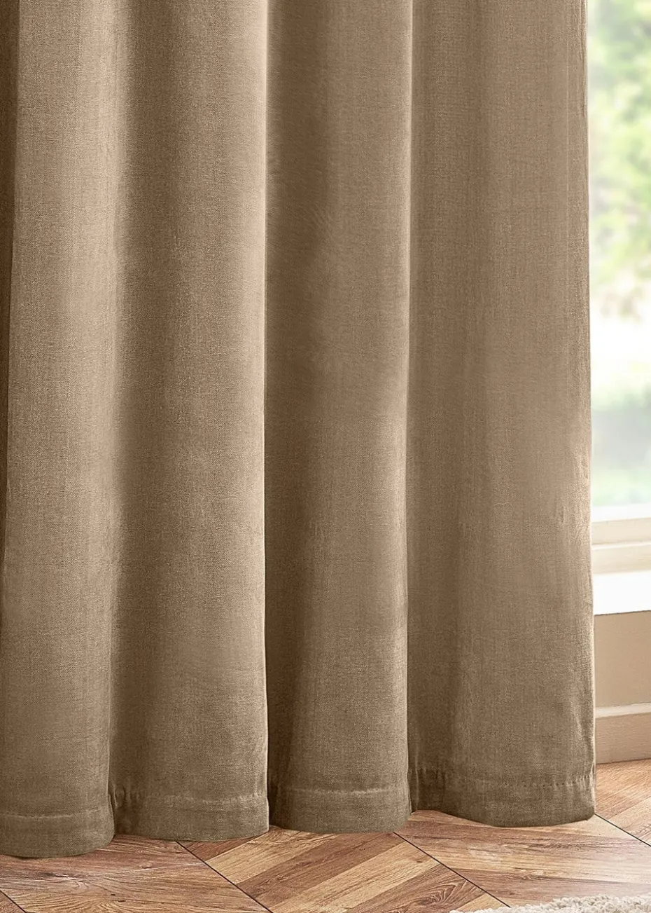 Yard Heavy Chenille Velvet Eyelet Curtains