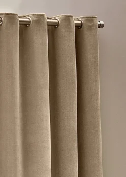 Yard Heavy Chenille Velvet Eyelet Curtains