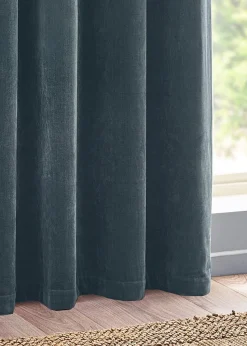 Yard Heavy Chenille Velvet Eyelet Curtains