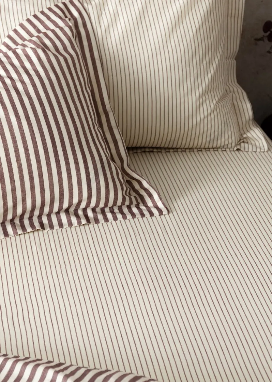 Yard Hebden Melange Stripe Fitted Sheet