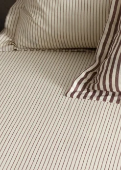 Yard Hebden Melange Stripe Fitted Sheet