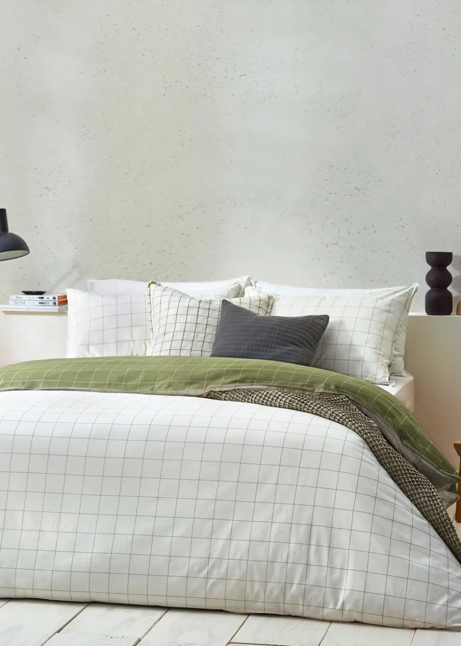 Yard Howarth Check Reversible Duvet Cover Set