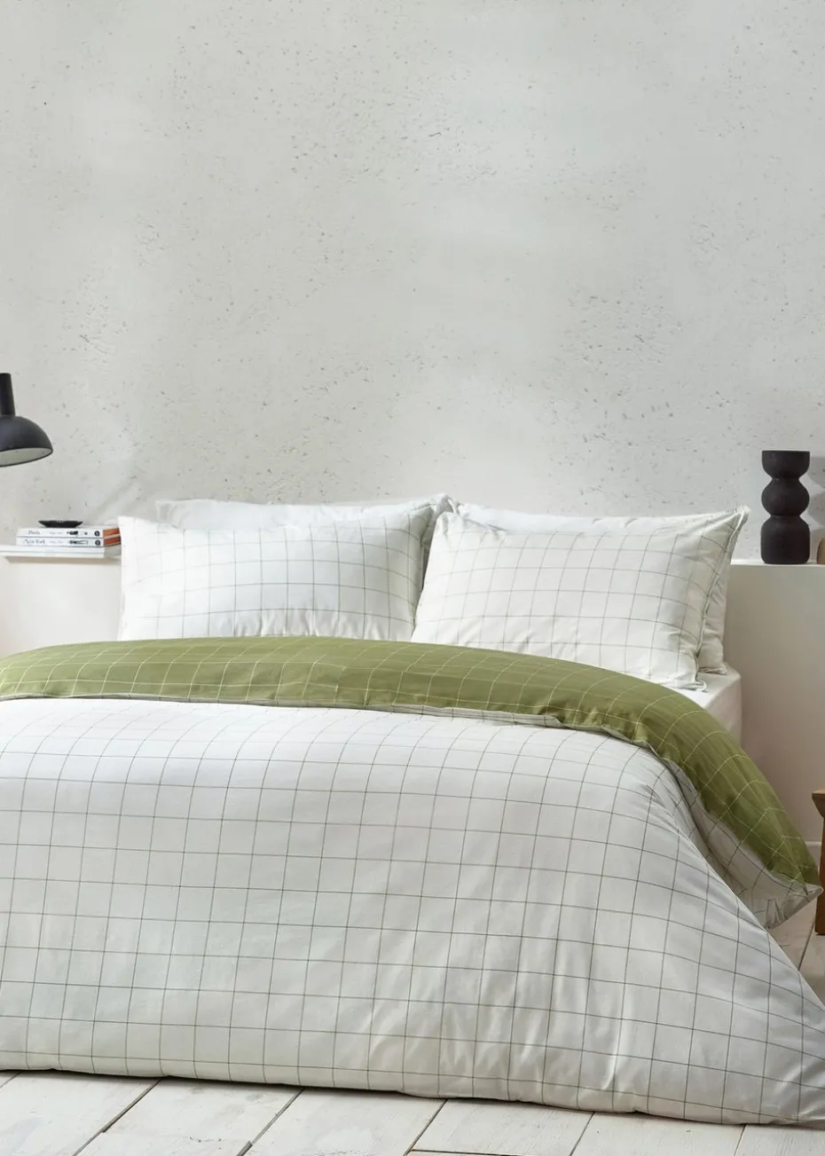 Yard Howarth Check Reversible Duvet Cover Set