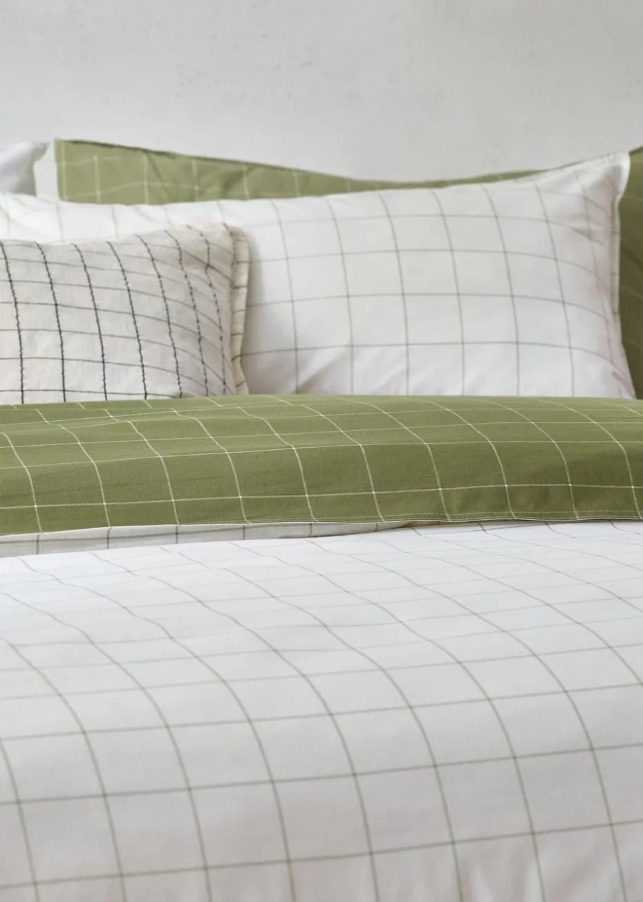 Yard Howarth Check Reversible Duvet Cover Set