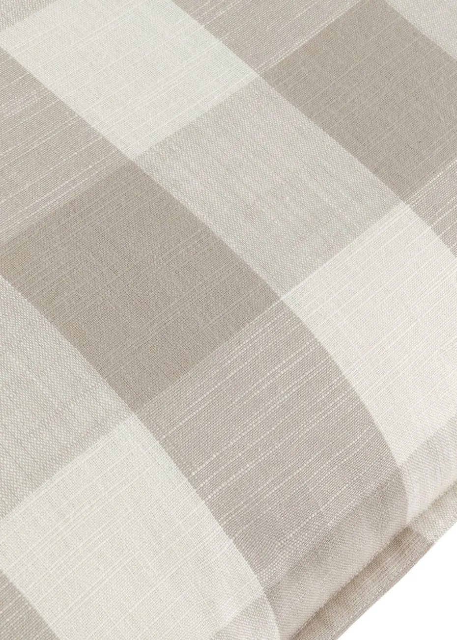 Yard Natural Chesil Check 100% Cotton Outdoor Outdoor Cushion