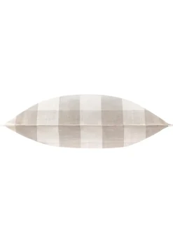 Yard Natural Chesil Check 100% Cotton Outdoor Outdoor Cushion