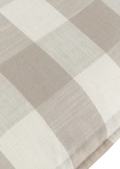Yard Natural Chesil Check 100% Cotton Outdoor Outdoor Cushion