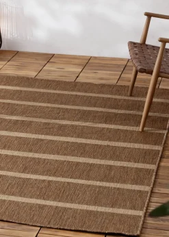 Yard Tala Natural Stripe Jute Effect Indoor/Outdoor Rug