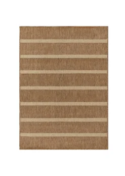 Yard Tala Natural Stripe Jute Effect Indoor/Outdoor Rug