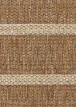 Yard Tala Natural Stripe Jute Effect Indoor/Outdoor Rug