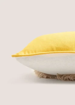 Yellow Fluffy Highland Cow Cushion