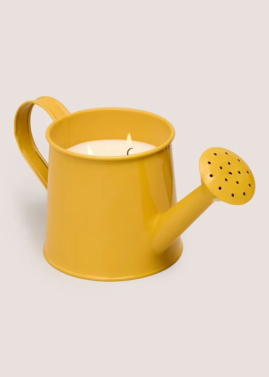 Yellow Watering Can Candle