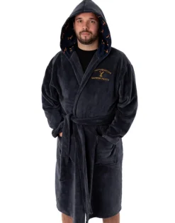 Yellowstone Blue Dutton Ranch Montana Hooded Bathrobe