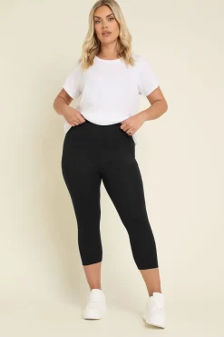 Yours 2 Pack Multi Colour Curve Grey Tie Dye Cropped Leggings