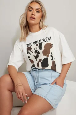 Yours Curve Light Blue Tie Waist Denim Shorts