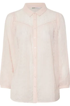 Yours Curve Light Pink Sheer Embroidered Blouse