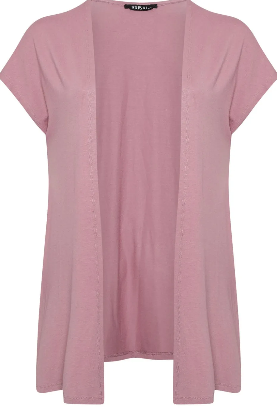 Yours Curve Pink Grown On Sleeve Jersey Cardigan