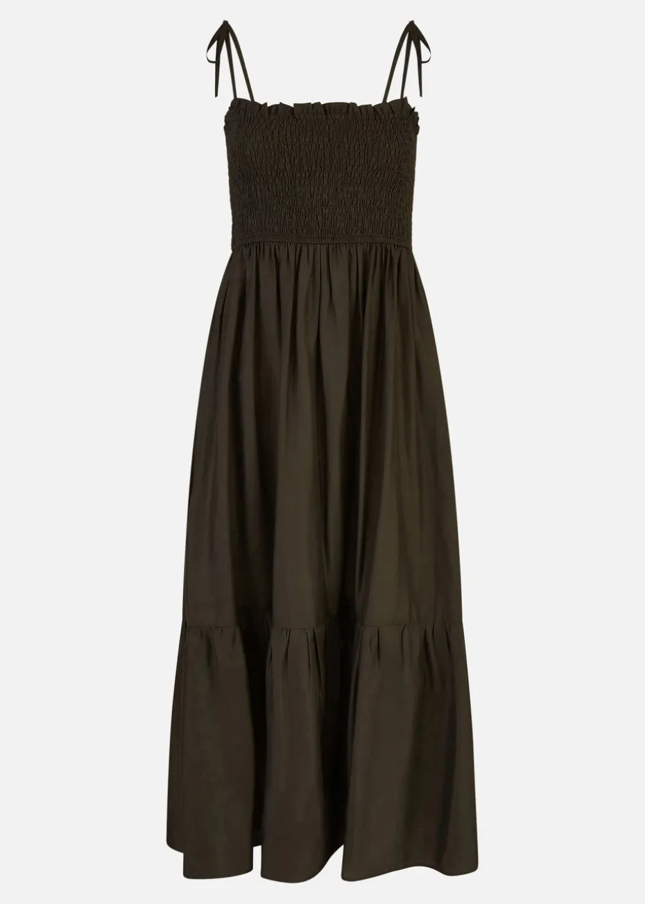 Yumi Black Midi Sun Dress