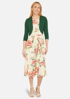 Yumi Dark Green Knitted Bolero