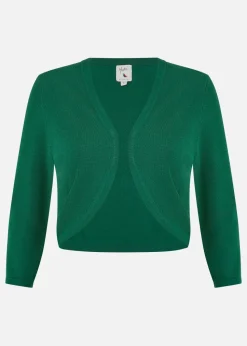 Yumi Dark Green Knitted Bolero