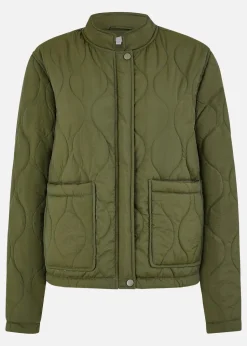 Yumi Green Short Quilted Jacket