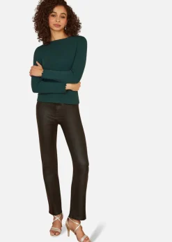 Yumi Green Sparkle Knit Jumper