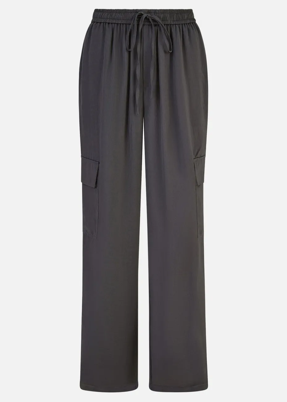 Yumi Grey Cargo Trousers