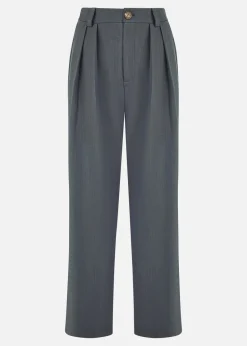 Yumi Grey Wide Leg Trousers
