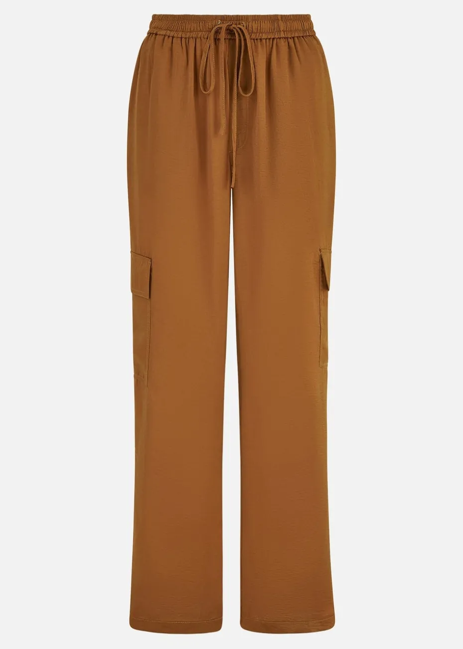 Yumi Orange Cargo Trousers