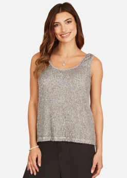 Yumi Silver Sequin Vest