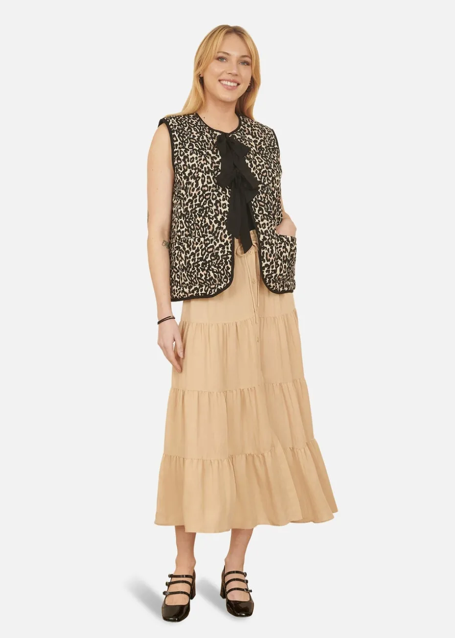 Yumi Stone Midi Boho Skirt
