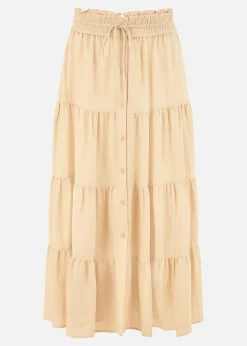 Yumi Stone Midi Boho Skirt