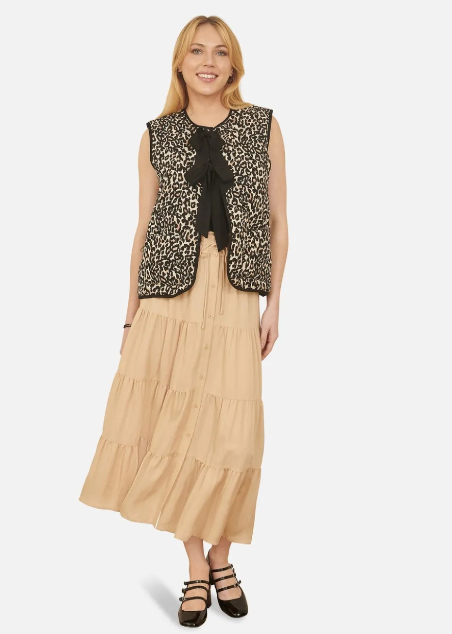 Yumi Stone Midi Boho Skirt